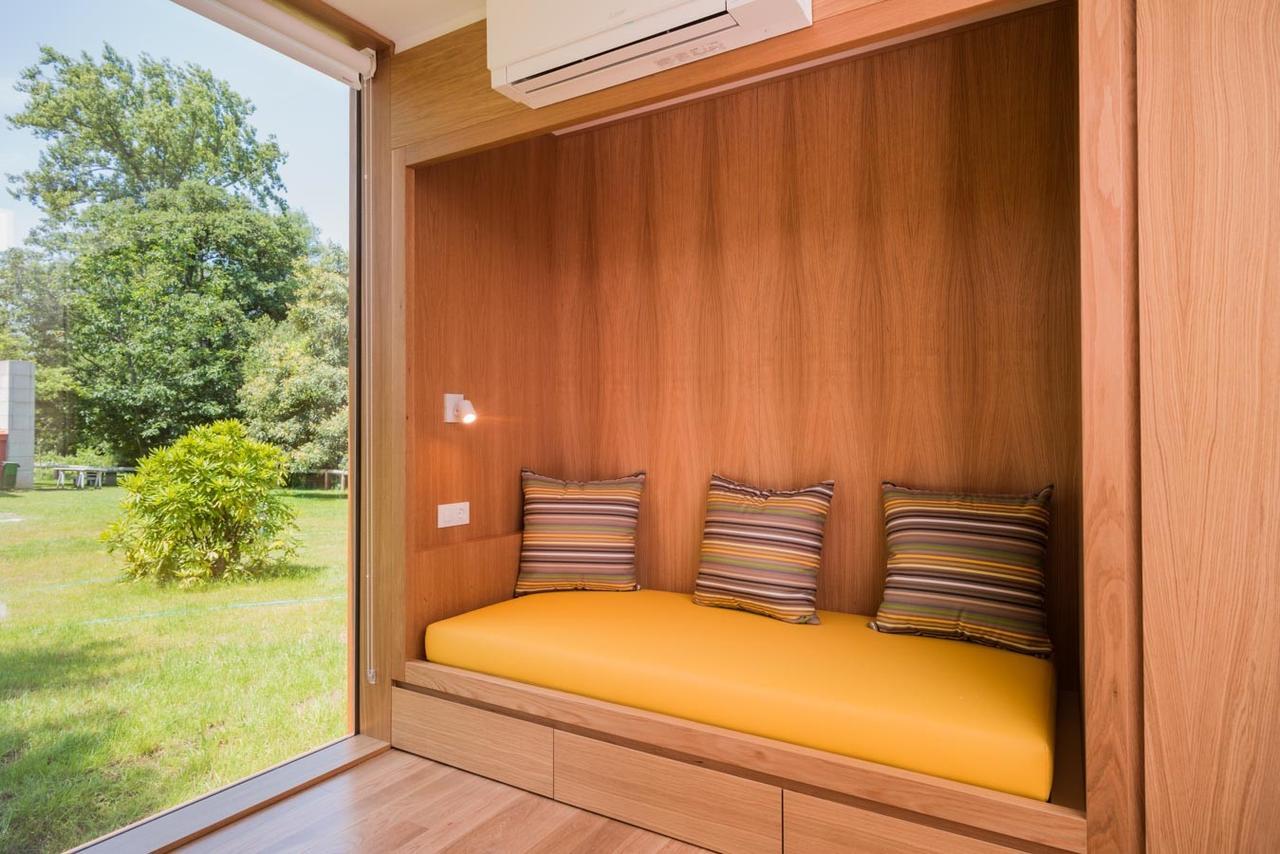 Bungalow Camping Los Manzanos ซานตา ครูซ เด โอเลรอส ภายนอก รูปภาพ