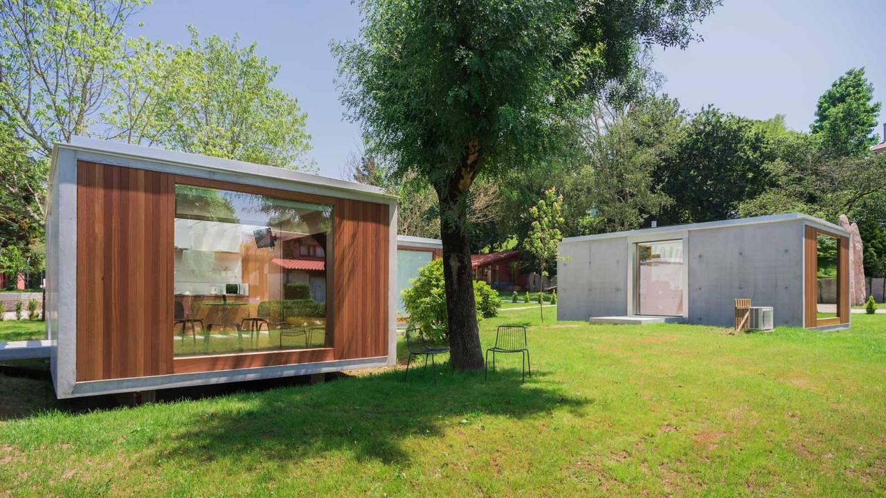 Bungalow Camping Los Manzanos ซานตา ครูซ เด โอเลรอส ภายนอก รูปภาพ